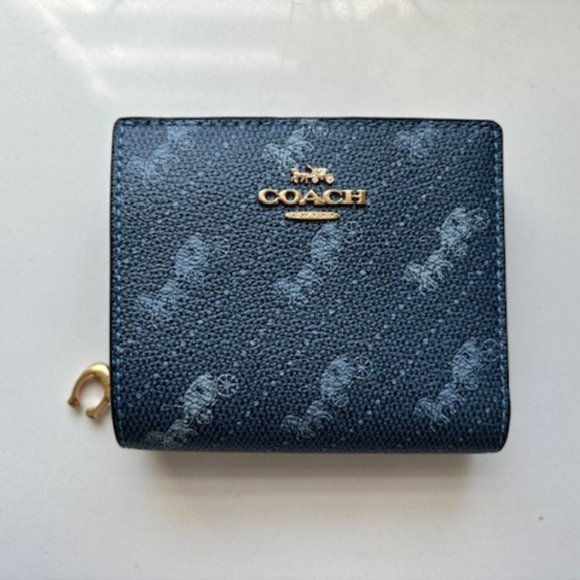 Accessories - Coach Snap Wallet In Signature Canvas